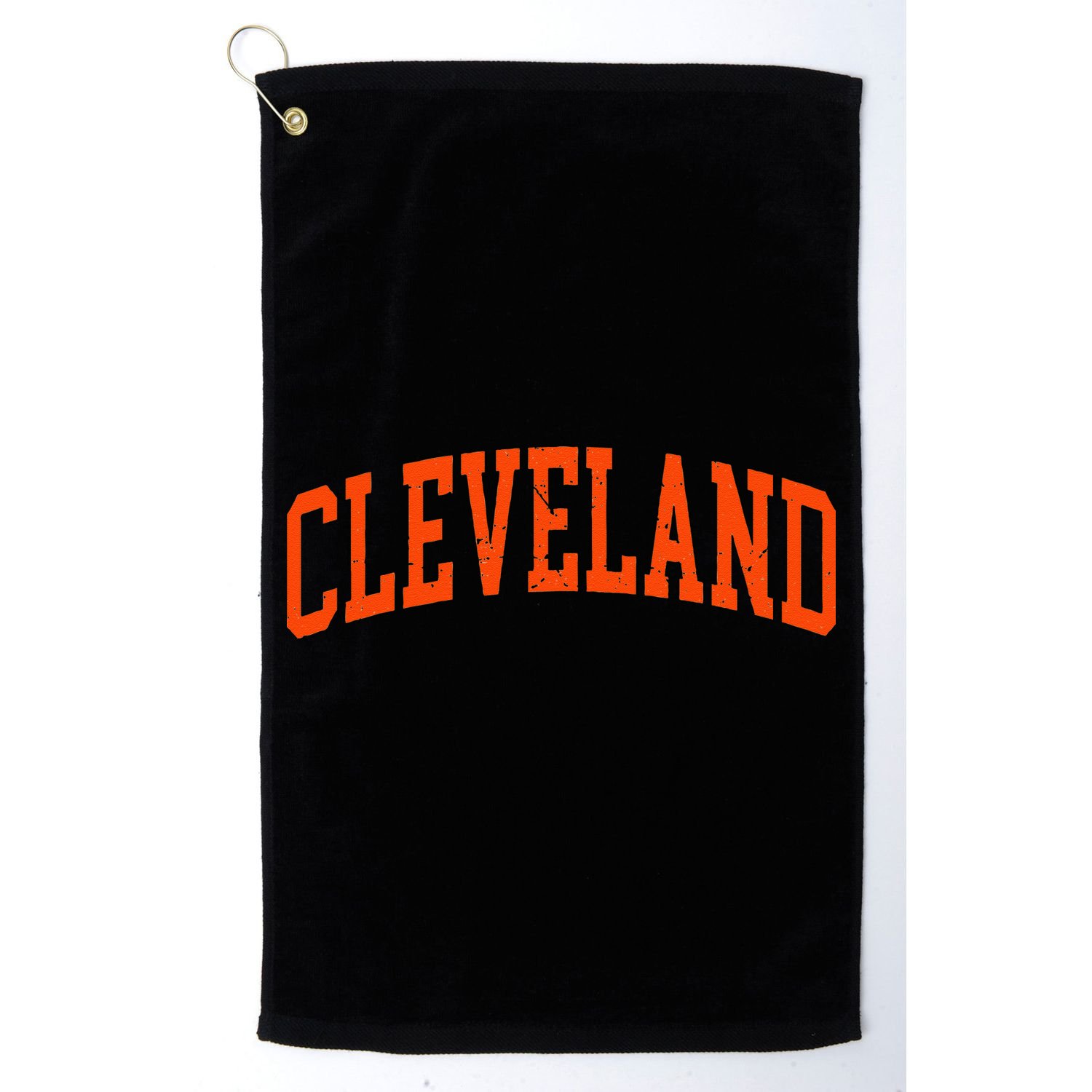 Retro Cleveland Ohio Arched Vintage Souvenir Golf Towel
