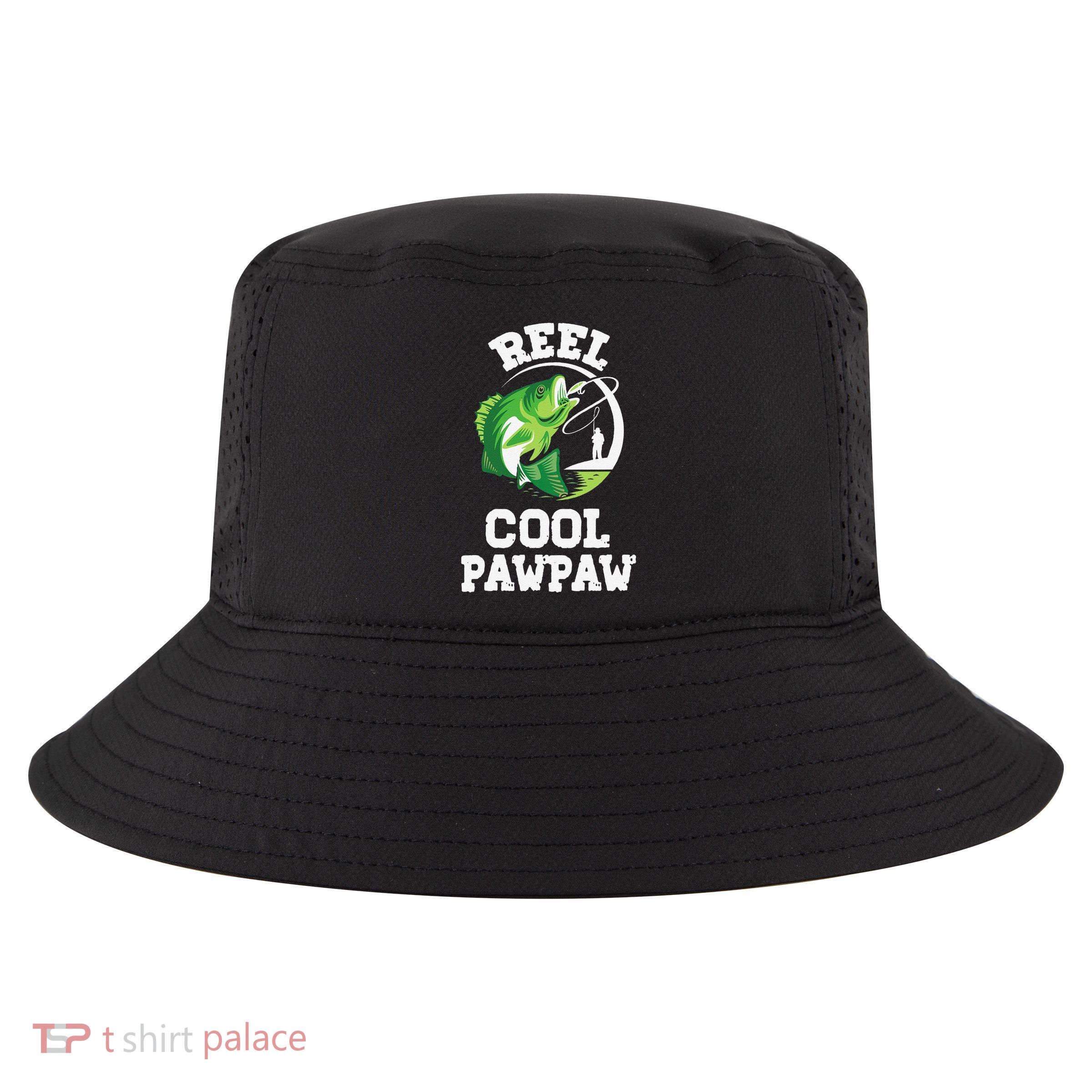 Reel Cool Pawpaw Fishing Fisherman Funny Retro Pawpaw Cool Comfort Performance Bucket Hat
