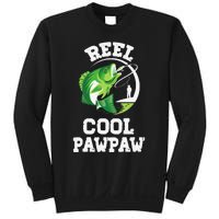 Reel Cool Pawpaw Fishing Fisherman Funny Retro Pawpaw Sweatshirt