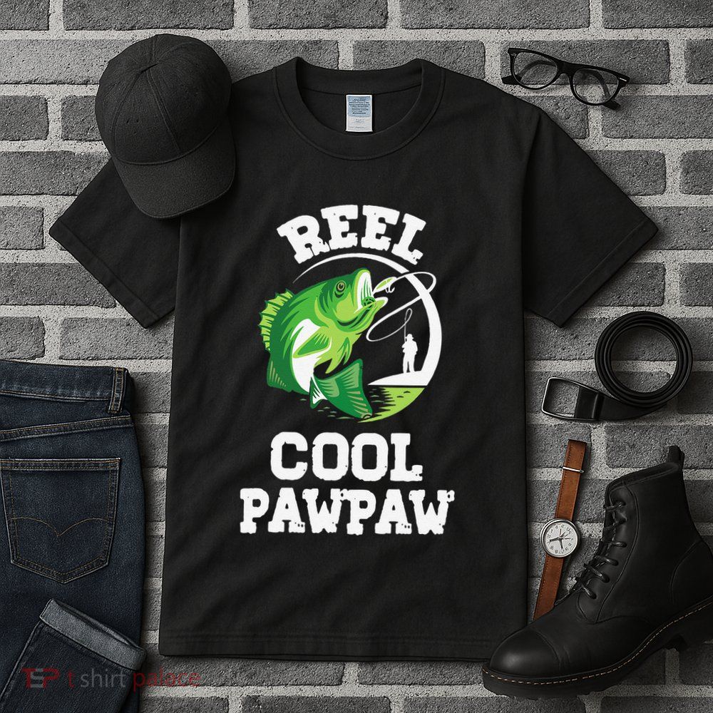 Reel Cool Pawpaw Fishing Fisherman Funny Retro Pawpaw Tall T-Shirt