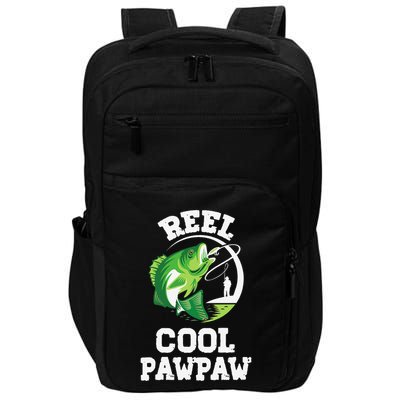 Reel Cool Pawpaw Fishing Fisherman Funny Retro Pawpaw Impact Tech Backpack