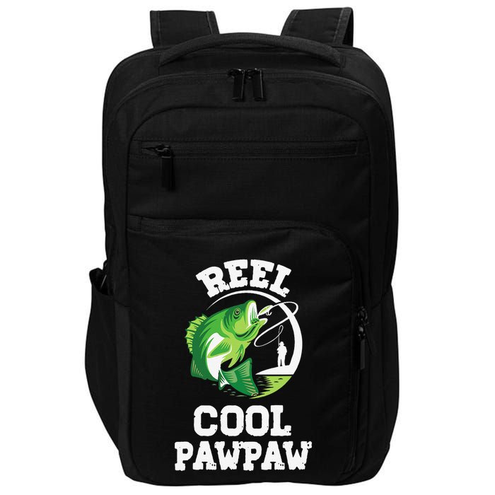 Reel Cool Pawpaw Fishing Fisherman Funny Retro Pawpaw Impact Tech Backpack