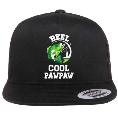 Reel Cool Pawpaw Fishing Fisherman Funny Retro Pawpaw Flatbill Hat