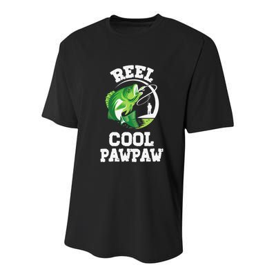 Reel Cool Pawpaw Fishing Fisherman Funny Retro Pawpaw Youth Performance Sprint T-Shirt