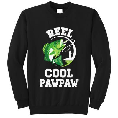 Reel Cool Pawpaw Fishing Fisherman Funny Retro Pawpaw Tall Sweatshirt