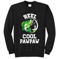 Reel Cool Pawpaw Fishing Fisherman Funny Retro Pawpaw Tall Sweatshirt