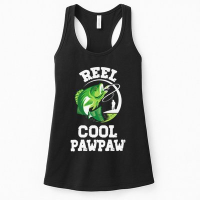 Reel Cool Pawpaw Fishing Fisherman Funny Retro Pawpaw Womens Tank Top
