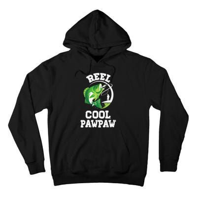 Reel Cool Pawpaw Fishing Fisherman Funny Retro Pawpaw Tall Hoodie