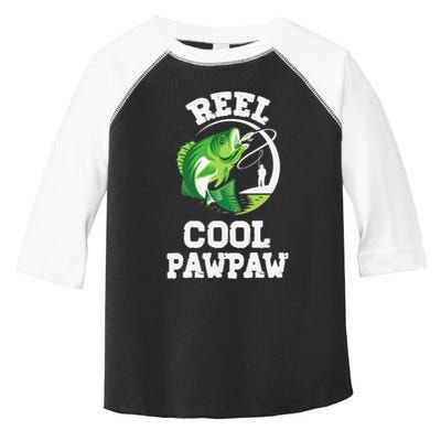 Reel Cool Pawpaw Fishing Fisherman Funny Retro Pawpaw Toddler Fine Jersey T-Shirt