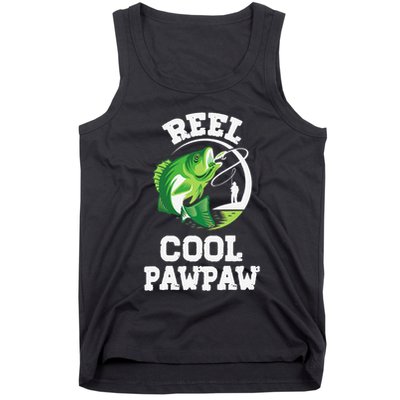 Reel Cool Pawpaw Fishing Fisherman Funny Retro Pawpaw Tank Top