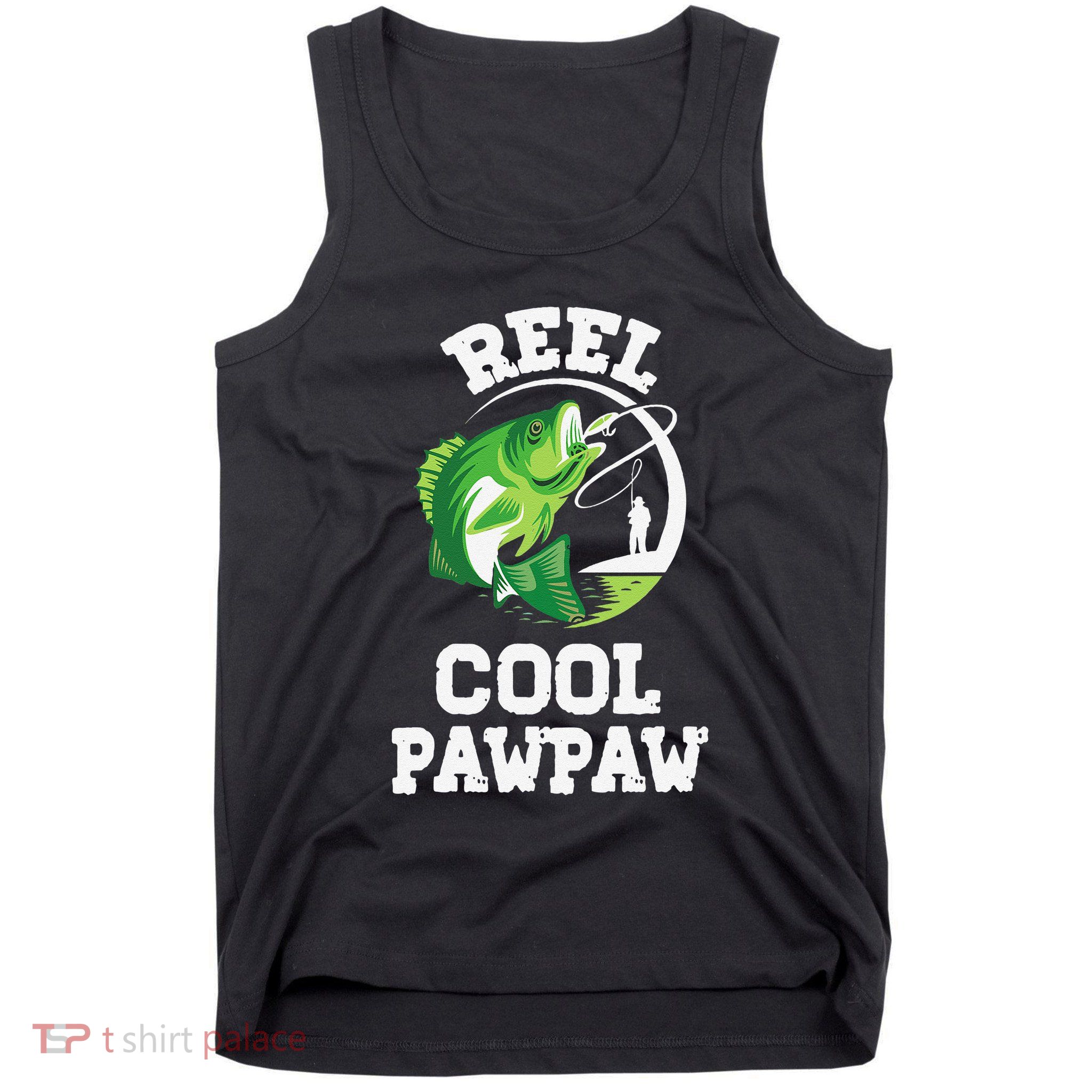 Reel Cool Pawpaw Fishing Fisherman Funny Retro Pawpaw Tank Top