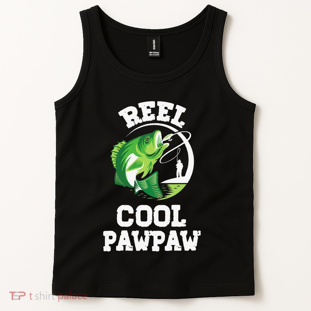 Reel Cool Pawpaw Fishing Fisherman Funny Retro Pawpaw Tank Top