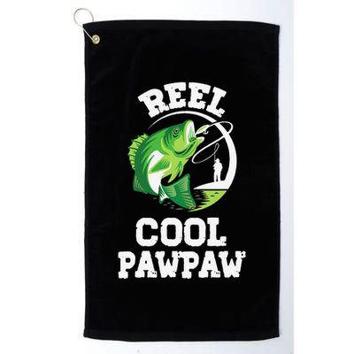 Reel Cool Pawpaw Fishing Fisherman Funny Retro Pawpaw Golf Towel