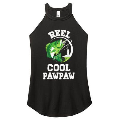 Reel Cool Pawpaw Fishing Fisherman Funny Retro Pawpaw Women's Perfect Tri Rocker Tank
