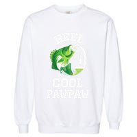Reel Cool Pawpaw Fishing Fisherman Funny Retro Pawpaw Garment-Dyed Sweatshirt