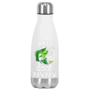 Reel Cool Pawpaw Fishing Fisherman Funny Retro Pawpaw Stainless Steel Insulated Water Bottle