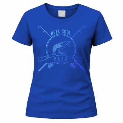 Reel Cool Papa Grandpa Fishing Gift Women's T-Shirt