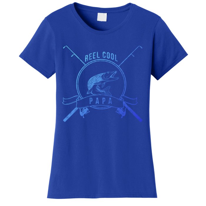 Reel Cool Papa Grandpa Fishing Gift Women's T-Shirt