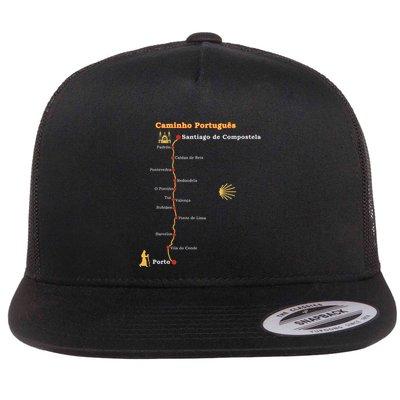 Route Caminho PortuguêS De Santiago Stages Camino Portugues Flatbill Hat