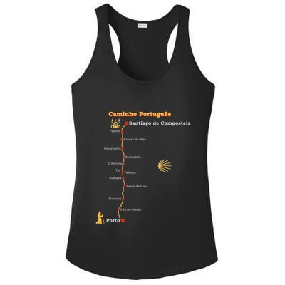 Route Caminho PortuguêS De Santiago Stages Camino Portugues Ladies PosiCharge Competitor Racerback Tank