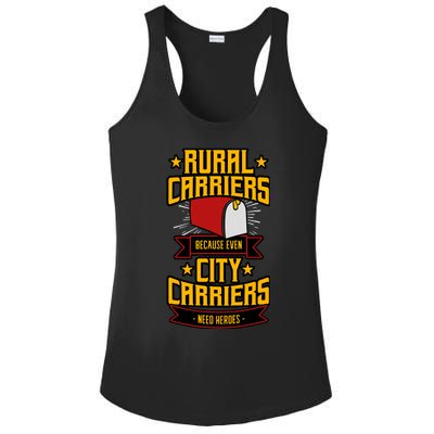 Rural Carriers Postal Worker Mail Delivery Mailman Postman Ladies PosiCharge Competitor Racerback Tank