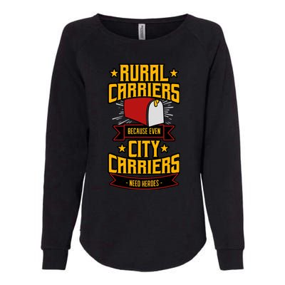 Rural Carriers Postal Worker Mail Delivery Mailman Postman Womens California Wash Sweatshirt