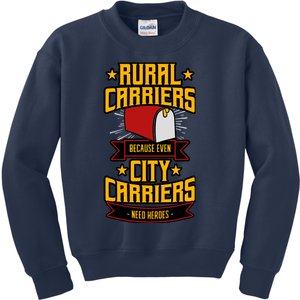 Rural Carriers Postal Worker Mail Delivery Mailman Postman Kids Sweatshirt