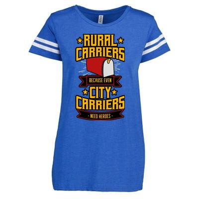 Rural Carriers Postal Worker Mail Delivery Mailman Postman Enza Ladies Jersey Football T-Shirt