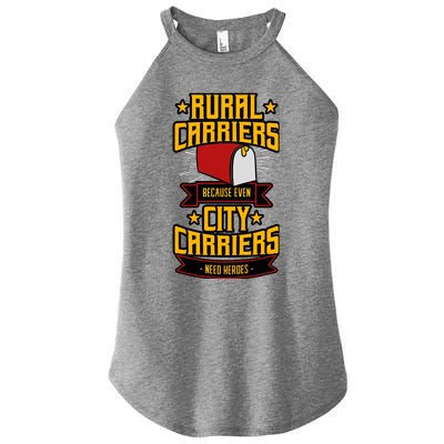 Rural Carriers Postal Worker Mail Delivery Mailman Postman Women’s Perfect Tri Rocker Tank