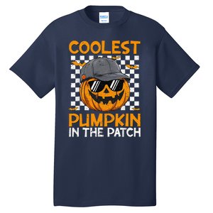 Retro Coolest Pumpkin In The Patch Outfit Halloween Tall T-Shirt