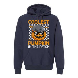 Retro Coolest Pumpkin In The Patch Outfit Halloween Premium Hoodie