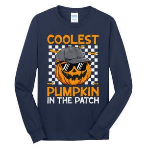 Retro Coolest Pumpkin In The Patch Outfit Halloween Tall Long Sleeve T-Shirt