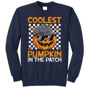 Retro Coolest Pumpkin In The Patch Outfit Halloween Tall Sweatshirt