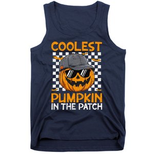 Retro Coolest Pumpkin In The Patch Outfit Halloween Tank Top