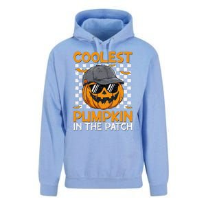 Retro Coolest Pumpkin In The Patch Outfit Halloween Unisex Surf Hoodie