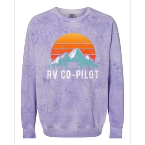 Rv Co Pilot Motorhome Travel Vacation Gift Colorblast Crewneck Sweatshirt