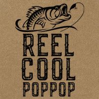 Reel Cool Pop Pop Fishing Fisherman Funny Retro PopPop Cotton Canvas Backpack