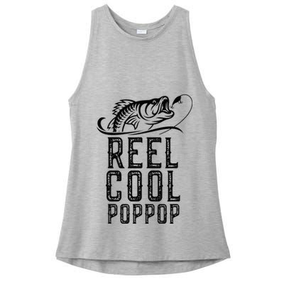 Reel Cool Pop Pop Fishing Fisherman Funny Retro PopPop Ladies PosiCharge Tri-Blend Wicking Tank