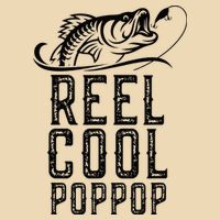 Reel Cool Pop Pop Fishing Fisherman Funny Retro PopPop Zip Tote Bag