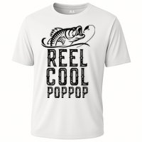 Reel Cool Pop Pop Fishing Fisherman Funny Retro PopPop Cooling Performance Crew T-Shirt