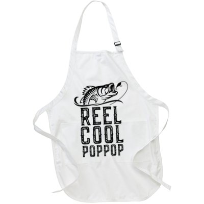 Reel Cool Pop Pop Fishing Fisherman Funny Retro PopPop Apron