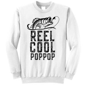 Reel Cool Pop Pop Fishing Fisherman Funny Retro PopPop Sweatshirt