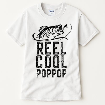 Reel Cool Pop Pop Fishing Fisherman Funny Retro PopPop Tall T-Shirt