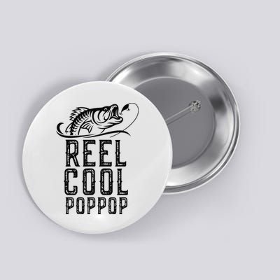 Reel Cool Pop Pop Fishing Fisherman Funny Retro PopPop Button