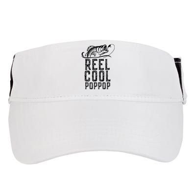 Reel Cool Pop Pop Fishing Fisherman Funny Retro PopPop Adult Drive Performance Visor