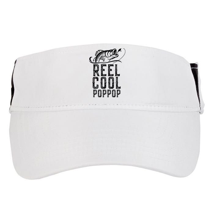 Reel Cool Pop Pop Fishing Fisherman Funny Retro PopPop Adult Drive Performance Visor