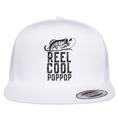 Reel Cool Pop Pop Fishing Fisherman Funny Retro PopPop Flatbill Hat