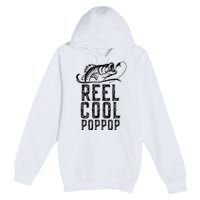 Reel Cool Pop Pop Fishing Fisherman Funny Retro PopPop Premium Pullover Hoodie