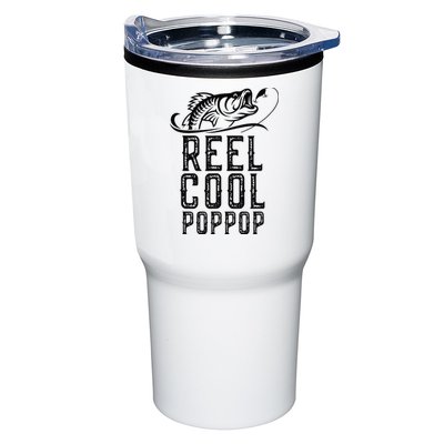 Reel Cool Pop Pop Fishing Fisherman Funny Retro PopPop Tumbler
