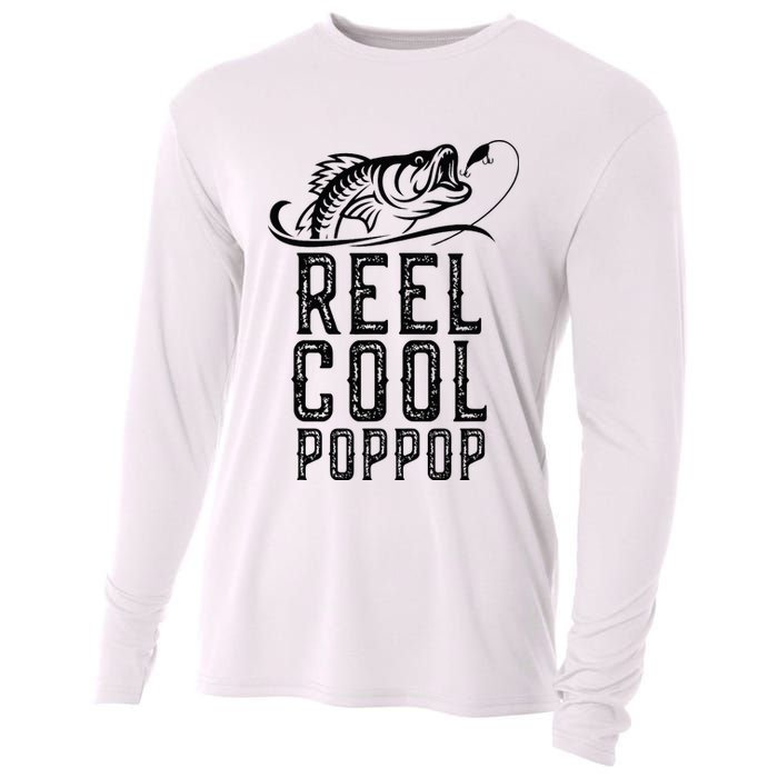 Reel Cool Pop Pop Fishing Fisherman Funny Retro PopPop Cooling Performance Long Sleeve Crew